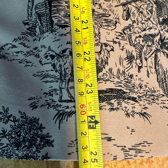 Harvé Benard Toile de Jouy Blazer Jacket & Sheath Dress Two Piece Suit 10/12 - Picture 12 of 16